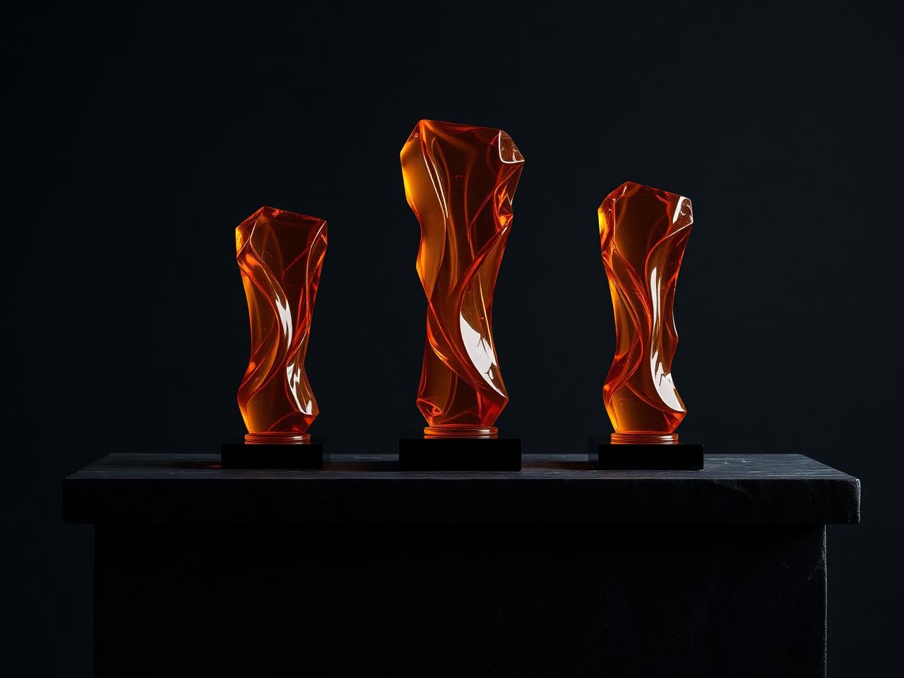 Art Glass Trophy — Signature, view 3